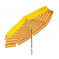 Зонт пляжный с поворотной рамой Maffei Venezia сталь, хлопок белый, желтый Фото 3