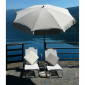 Зонт пляжный с поворотной рамой Maffei Venezia сталь, хлопок слоновая кость Фото 4