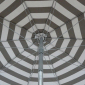 Зонт садовый с поворотной рамой Maffei Venezia сталь, хлопок белый, серый Фото 2