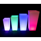 Кашпо пластиковое светящееся LED Quadrum полиэтилен RGB Фото 20