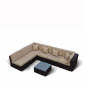 Комплект плетеной мебели Afina YR822-W53 Old Brown искусственный ротанг, сталь коричневый, бежевый Фото 11