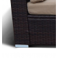 Комплект плетеной мебели Afina YR822-W53 Old Brown искусственный ротанг, сталь коричневый, бежевый Фото 12