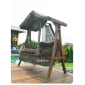 Кресло подвесное с каркасом с крышей Besta Fiesta Сеара Каравелла полиамидная нить коричневый Фото 1