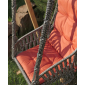 Кресло подвесное с каркасом Besta Fiesta Инка полиамидная нить серебристо-черный, оранжевый Фото 3