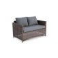 Комплект плетеной мебели 4SIS Макиато Дабл алюминий, искусственный ротанг коричневый Фото 5