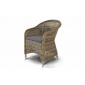 Комплект плетеной мебели 4SIS Равенна алюминий, искусственный ротанг, ткань соломенный Фото 5