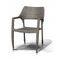 Кресло плетеное с подушками 4SIS Альба алюминий, искусственный ротанг серо-коричневый Фото 1