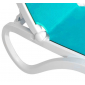 Шезлонг-лежак пластиковый Nardi Alfa полипропилен, текстилен белый, sky blue Фото 5