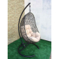 Кресло плетеное подвесное Ротанг Плюс Изи сталь, искусственный ротанг бежево-коричневый Фото 2