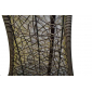 Кресло плетеное подвесное Ротанг Плюс Грация сталь, искусственный ротанг бежево-коричневый Фото 5