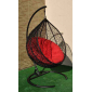 Кресло плетеное подвесное Ротанг Плюс Арриба сталь, искусственный ротанг черный Фото 10