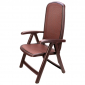 Кресло пластиковое складное Nardi Delta полипропилен, текстилен кофе Фото 3