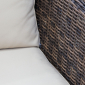 Комплект мебели угловой Tagliamento Yuhang искусственный ротанг, поливуд, текстиль коричневый, бежевый Фото 4