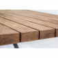 Стол деревянный обеденный Garden Relax Vermon металл, тик коричневый Фото 7