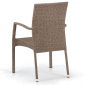 Кресло плетеное Afina Y379B-W56 Light Brown искусственный ротанг, сталь светло-коричневый Фото 2