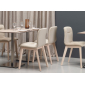 Стул с обивкой Scab Design Natural Alice Pop бук, технополимер, вельвет дымчатый бук, красный Фото 8