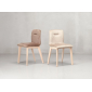 Стул с обивкой Scab Design Natural Alice Pop бук, технополимер, вельвет беленый бук, красный Фото 5
