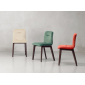 Стул с обивкой Scab Design Natural Alice Pop бук, технополимер, вельвет беленый бук, красный Фото 7