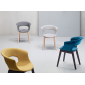 Кресло с обивкой Scab Design Natural Miss B Pop бук, поликарбонат, ткань венге, серый Фото 6