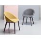 Кресло с обивкой Scab Design Natural Giulia Pop бук, технополимер, ткань натуральный бук, серый Фото 4
