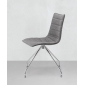 Стул с обивкой Scab Design Zebra Pop сталь, поликарбонат, ткань хром, серый Фото 4