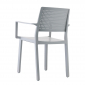 Кресло пластиковое Scab Design Emi стеклопластик светло-серый Фото 4