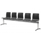Система с пятью сиденьями Scab Design Alice Bench сталь, алюминий, технополимер антрацит Фото 1