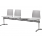Система сидений на 3 места и столик Scab Design Alice Bench сталь, алюминий, технополимер, HPL светло-серый Фото 1