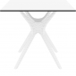 Стол пластиковый Siesta Contract Ibiza Table 80 пластик, ламинат HPL белый Фото 6
