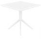 Стол пластиковый Siesta Contract Sky Table 80 сталь, пластик белый Фото 8