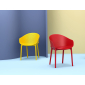 Кресло пластиковое Siesta Contract Sky стеклопластик, полипропилен желтый Фото 9