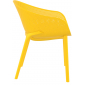 Кресло пластиковое Siesta Contract Sky стеклопластик, полипропилен желтый Фото 6
