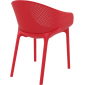 Кресло пластиковое Siesta Contract Sky стеклопластик, полипропилен красный Фото 7