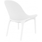 Лаунж-кресло пластиковое Siesta Contract Sky Lounge стеклопластик, полипропилен белый Фото 7