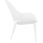 Лаунж-кресло пластиковое Siesta Contract Sky Lounge стеклопластик, полипропилен белый Фото 6