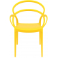 Кресло пластиковое Siesta Contract Mila стеклопластик желтый Фото 5