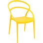 Кресло пластиковое Siesta Contract Pia стеклопластик желтый Фото 1