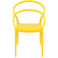 Кресло пластиковое Siesta Contract Pia стеклопластик желтый Фото 5