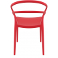 Кресло пластиковое Siesta Contract Pia стеклопластик красный Фото 6