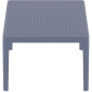 Столик пластиковый журнальный Siesta Contract Sky Lounge Table сталь, пластик темно-серый Фото 6