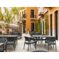 Стол пластиковый Siesta Contract Ibiza Table 140 пластик, ламинат HPL антрацит Фото 8