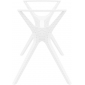 Подстолье пластиковое плетеное Siesta Contract Ibiza Legs XL стеклопластик белый Фото 7