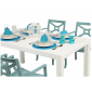 Комплект пластиковой мебели DELTA Zeus Box & Arizona полипропилен белый, голубой Фото 3