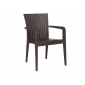 Комплект пластиковой мебели DELTA Dallas полипропилен коричневый Фото 4