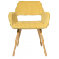 Кресло с обивкой ST-GROUP Кромвель ткань, сталь желтый Фото 2