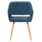 Кресло с обивкой ST-GROUP Кромвель ткань, сталь синий Фото 4