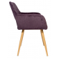 Кресло с обивкой ST-GROUP Кромвель ткань, сталь фиолетовый Фото 3