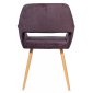 Кресло с обивкой ST-GROUP Кромвель ткань, сталь фиолетовый Фото 4