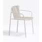 Кресло металлическое PEDRALI Tribeca сталь, роуп белый Фото 3