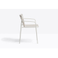 Кресло металлическое PEDRALI Tribeca сталь, роуп белый Фото 4